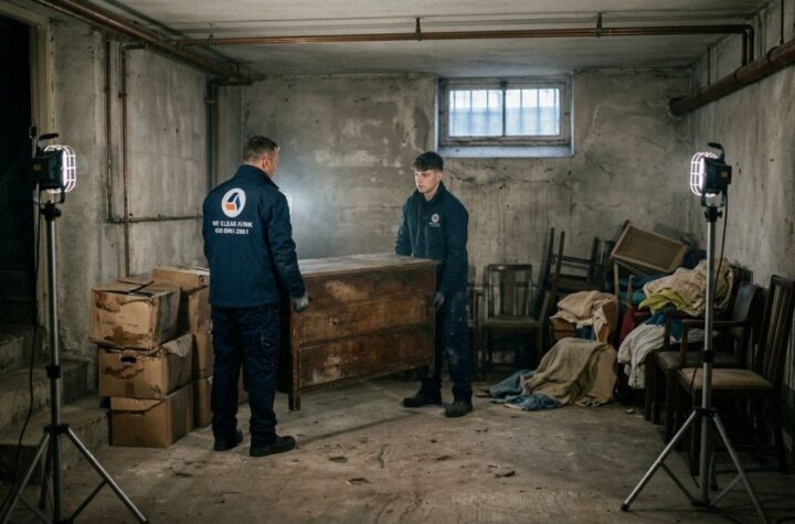 We Clear Junk team clearing basement and cellar in London property